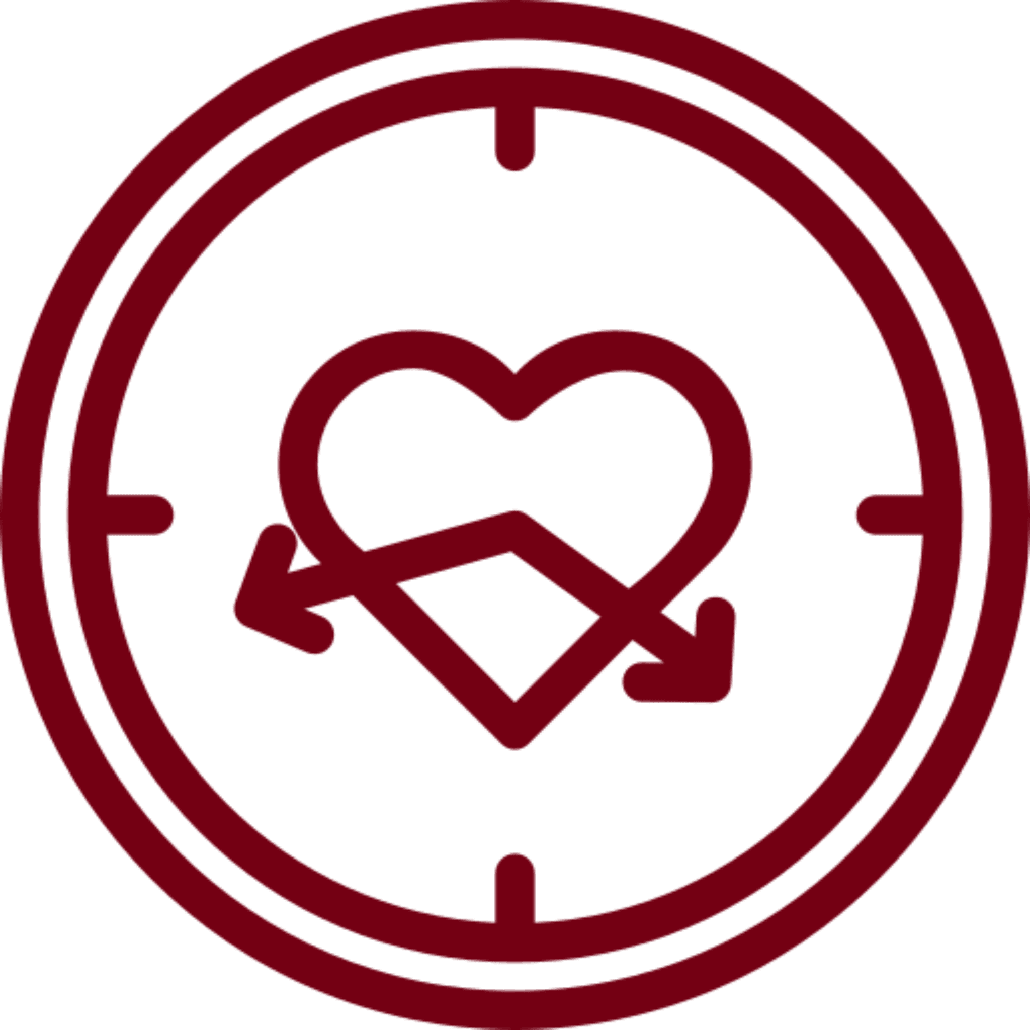 A maroon background with a subtle abstract design in the center.