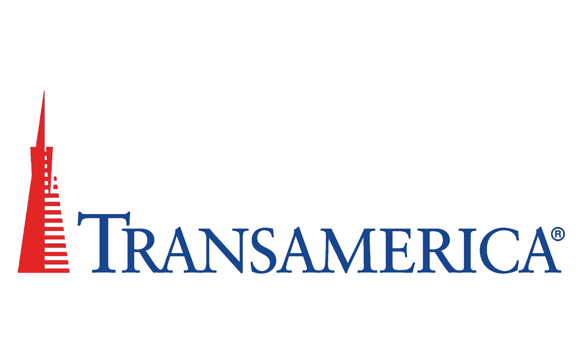 The Transamerica logo in blue with a stylized 'T' symbol.